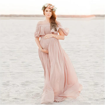 https://ae01.alicdn.com/kf/S4f55e6f9510645dfa420f78a9201dd632/New-Pink-Ruffles-Maternity-Dresses-For-Photo-Shoot-Bohemian-Chiffon-Pregnant-Women-Photography-Props-Maxi-Dress.jpg