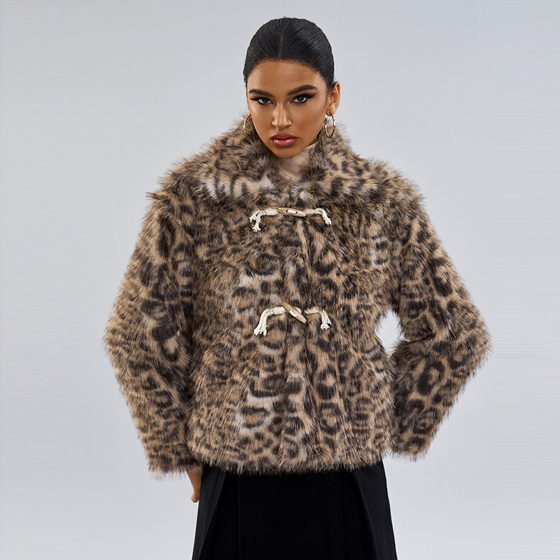 New Buckle Lapel Leopard Print Coat – Bold Street Fashion