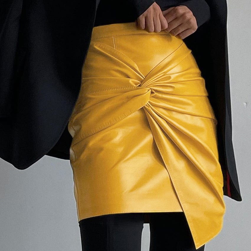 Mackenzie leather skirt