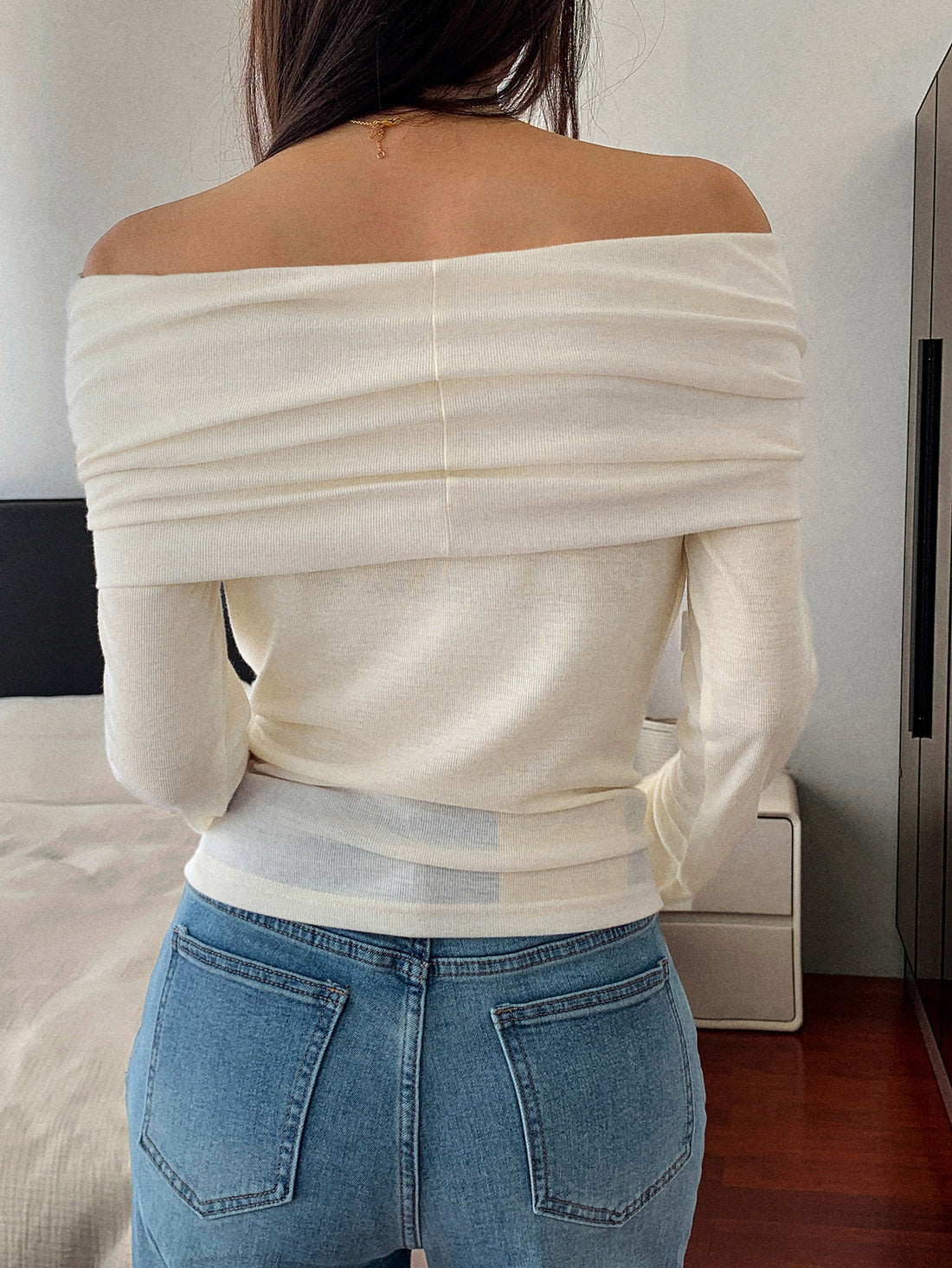 Women’s Casual Vacation Tube Top Long Sleeve Tee – Fresh & Chic