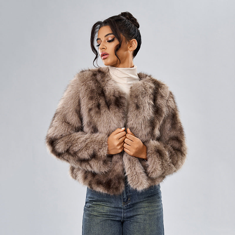 Women's Fox Fur Coat – Casual European & American Street Style