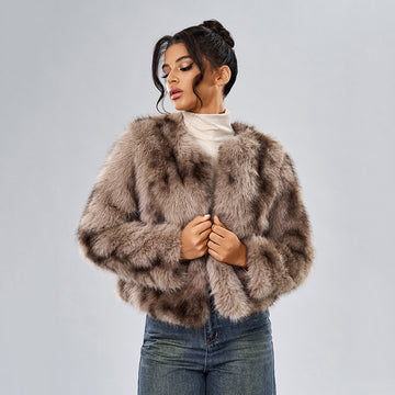 Women's Fox Fur Coat – Casual European & American Street Style