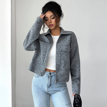 Women’s Elegant Long-Sleeved Jacket – Timeless & Refined