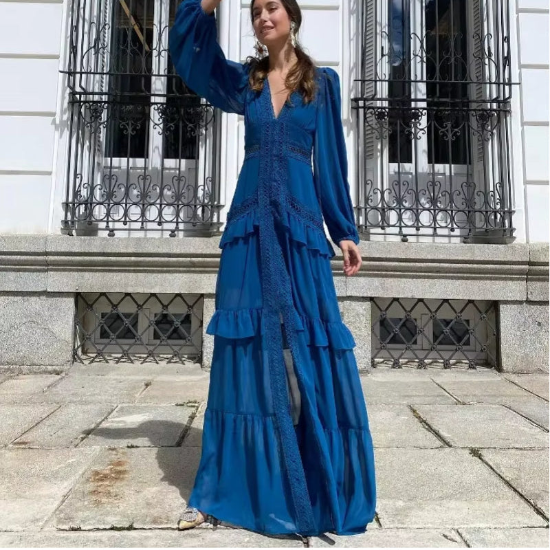 Mila | Elegant Long Flowy Dress – 2 for 1 Special Offer