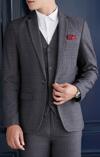 Stylish Suit for All Seasons - Complete Set  (BUY THE BLAZER AND GET PANTS + VEST FREE)