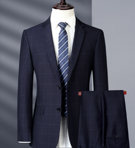 Classic and Sophisticated Plaid Men's Suit - (BUY THE BLAZER AND GET PANTS)