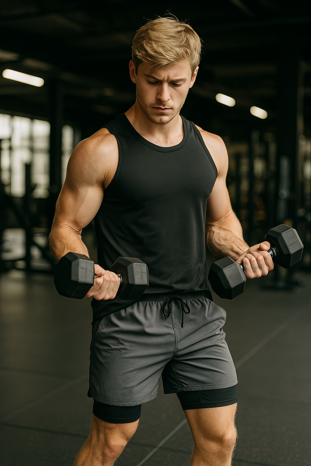 2-in-1-Trainingsshorts für Herren – Kompressions- und schnelltrocknendes Gewebe