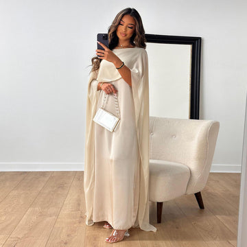 Chiffon Djellaba Dress – Loose Fit with Flowing Big Hem