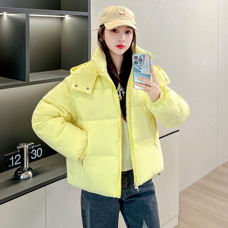 Winter Hooded Slim-Fit Cotton-Padded Jacket – Warm & Stylish