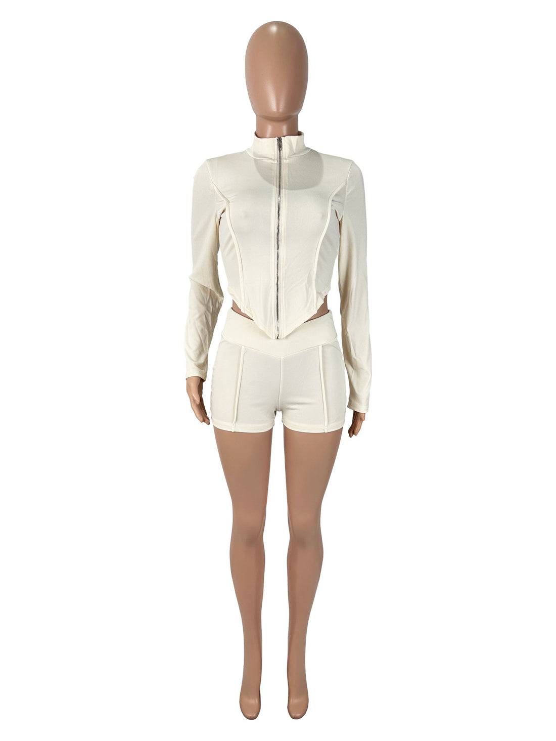 Women’s Sexy Lapel Long Sleeve Shorts Suit – Chic & Elegant